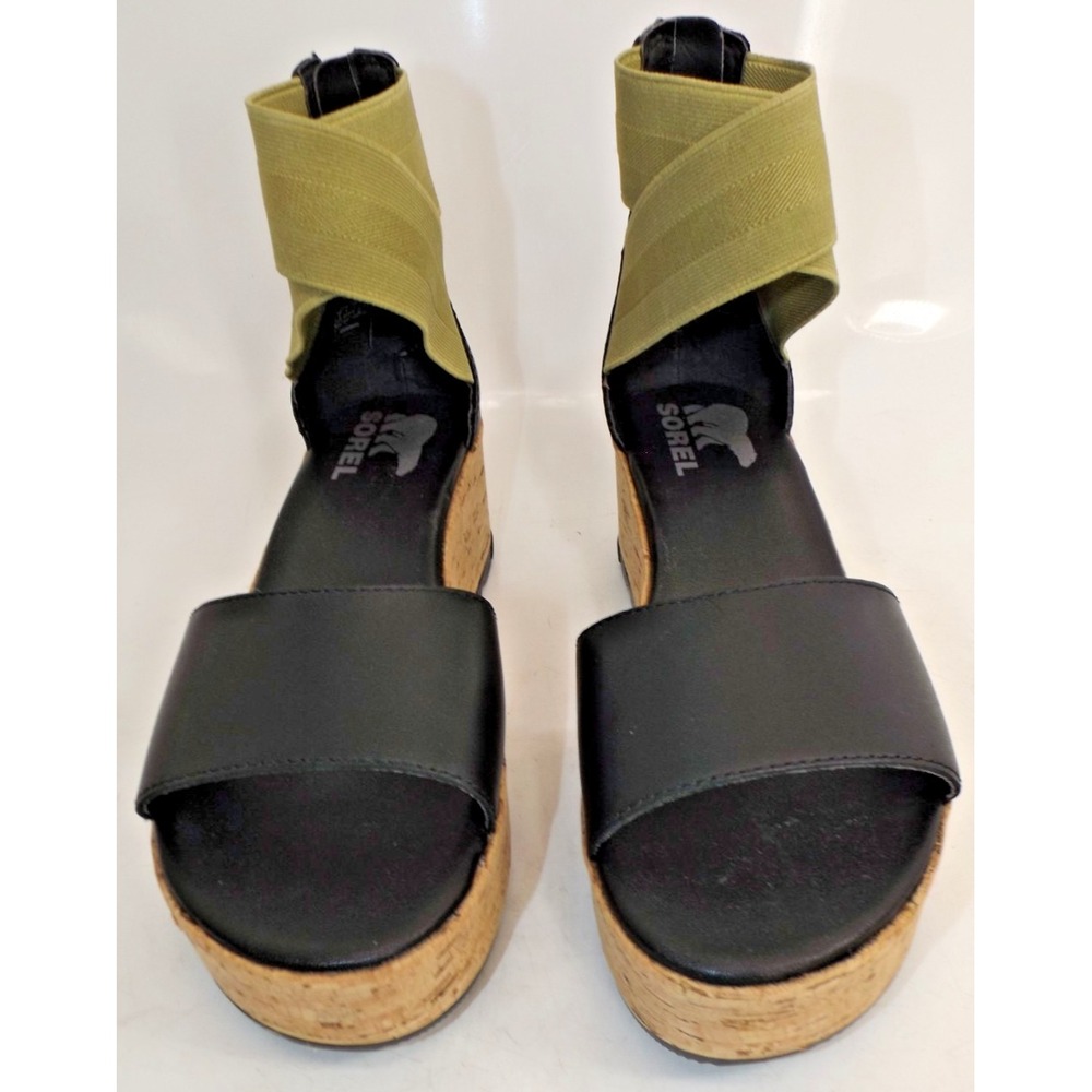 Sorel Cameron Flatform Wedge Ankle Strap Sandals Size 6 - Picture 5 of 13